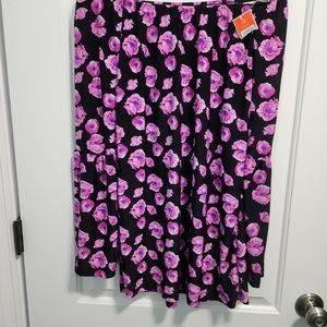 Pink Floral Off the shoulder bell sleeves top SZ M